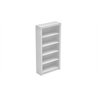 Accentuations Olinda 1.0 White 5-Shelf Bookcase