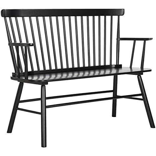 Safavieh American Homes Collection Addison Spindle Back Black Bench