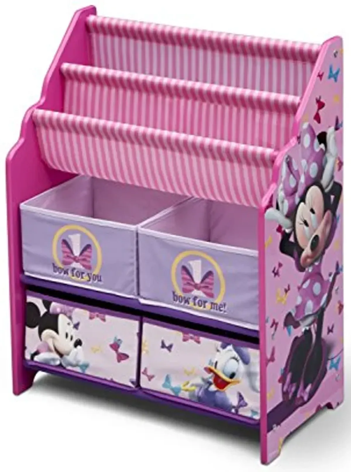 Disney Minnie Mouse Book and Toy Organizer, Multicolor