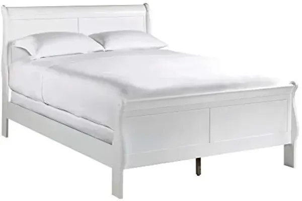 Homelegance Lexicon Mayville Traditional Wood Full Sleigh Bed in White