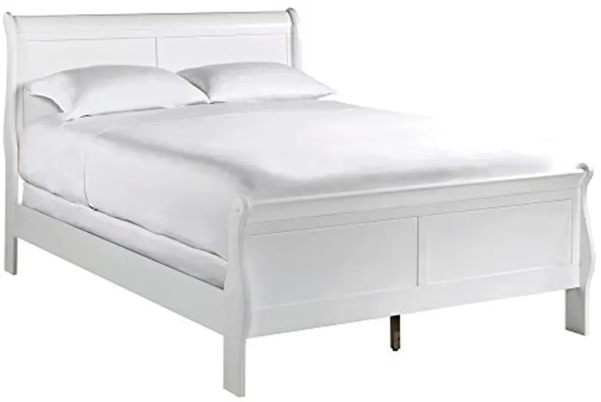 Homelegance Lexicon Mayville Traditional Wood Full Sleigh Bed in White