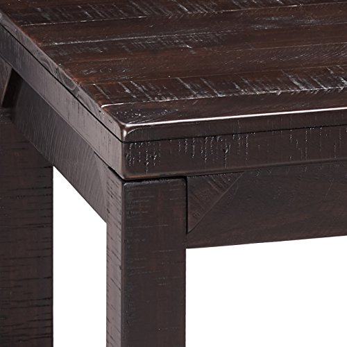 Signature Design by Ashley Rogness Rustic Square End Table with Floor