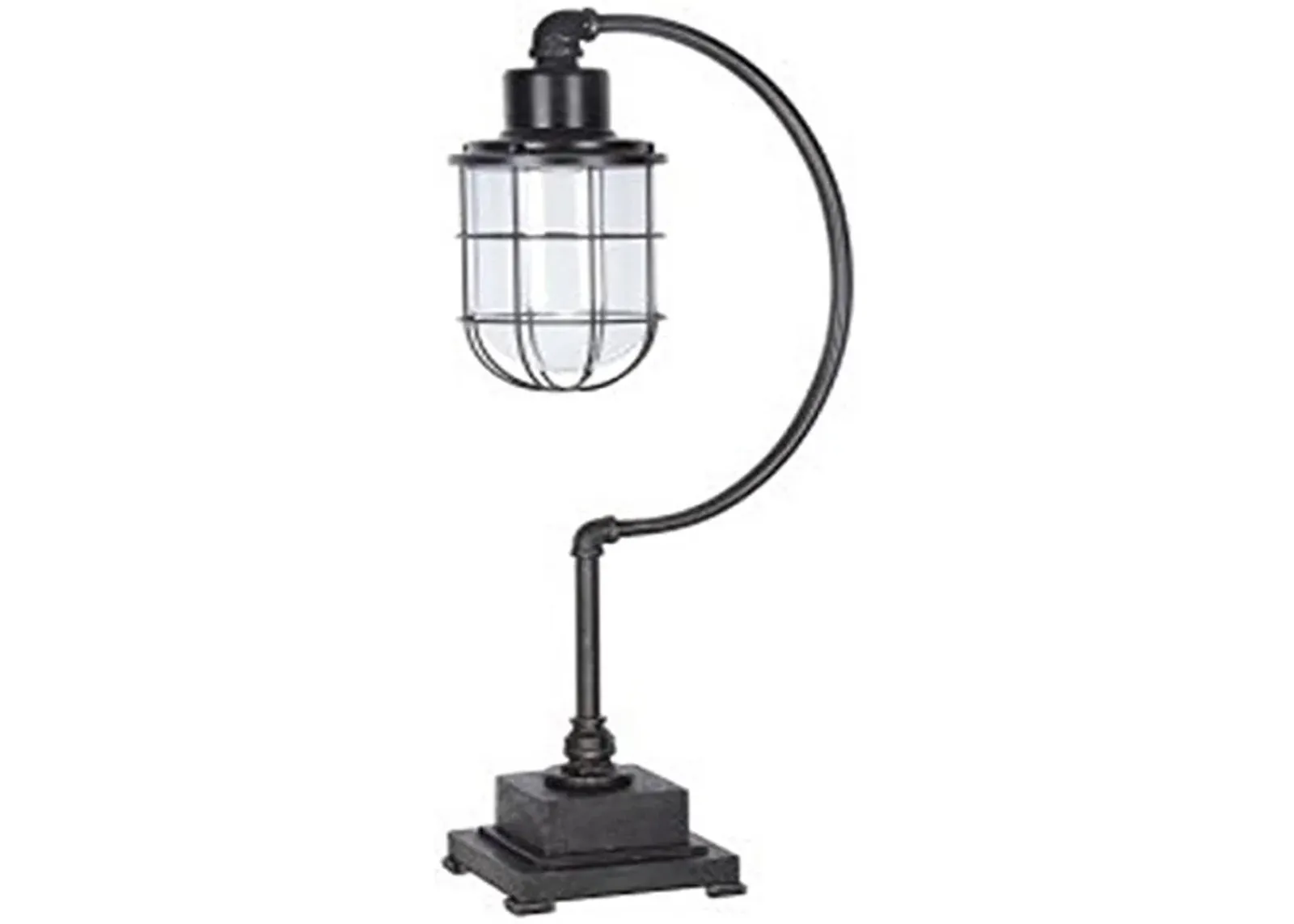 Signature Design by Ashley L734232 Lamp, Antique Black, 14"w x 8"d x 33"h