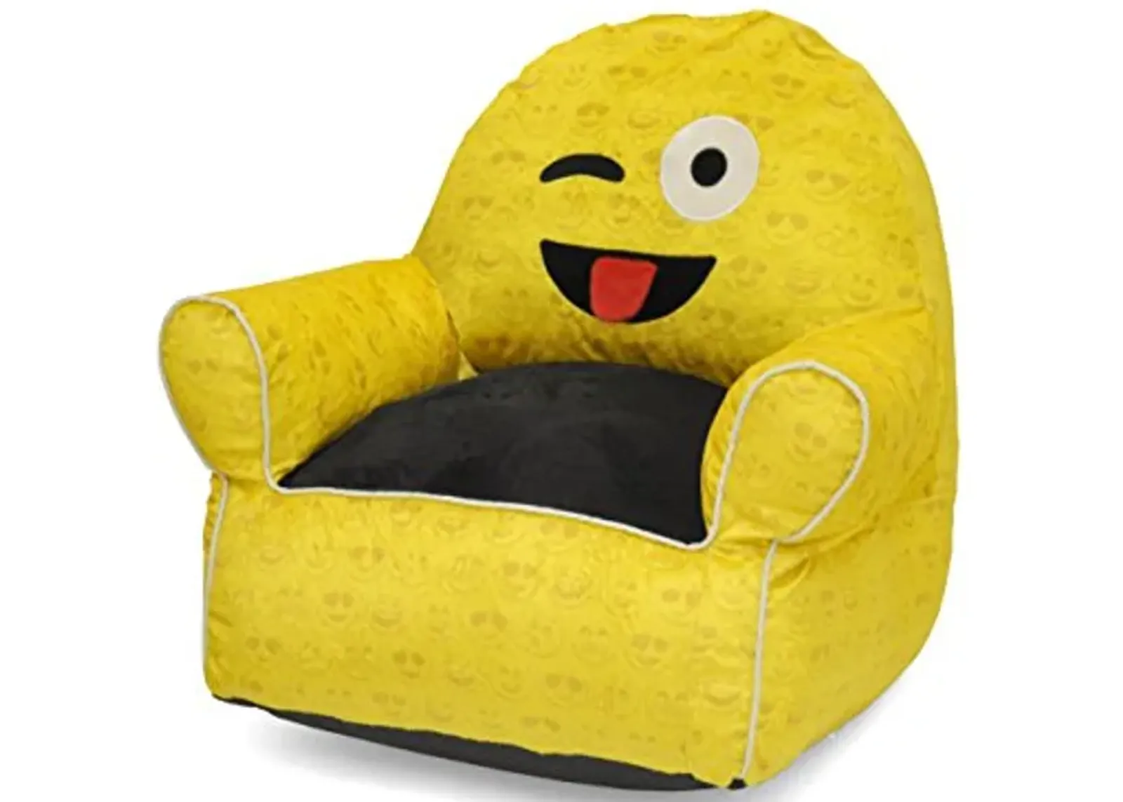 Emoji Pals Tongue Wink Toddler Bean Bag, Yellow