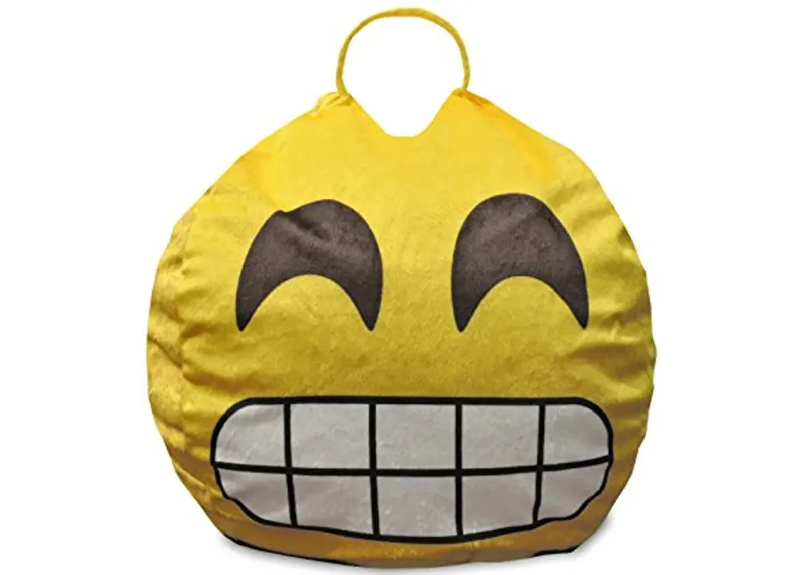 Emoji Pals Flawless Bean Bag with Handle, Yellow, 55"