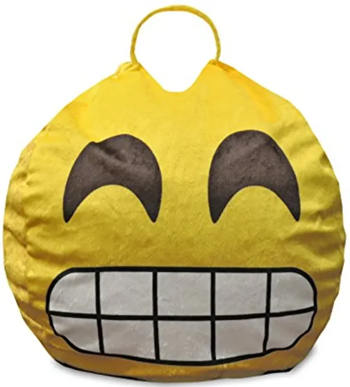 Emoji Pals Flawless Bean Bag with Handle, Yellow, 55"