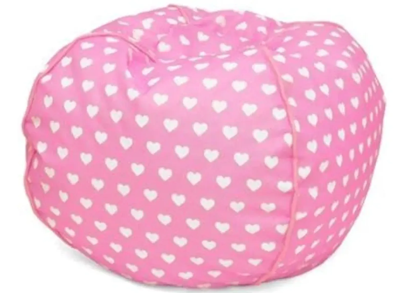 Heritage Kids Kids Hearts Round Bean Bag Chair, Pink