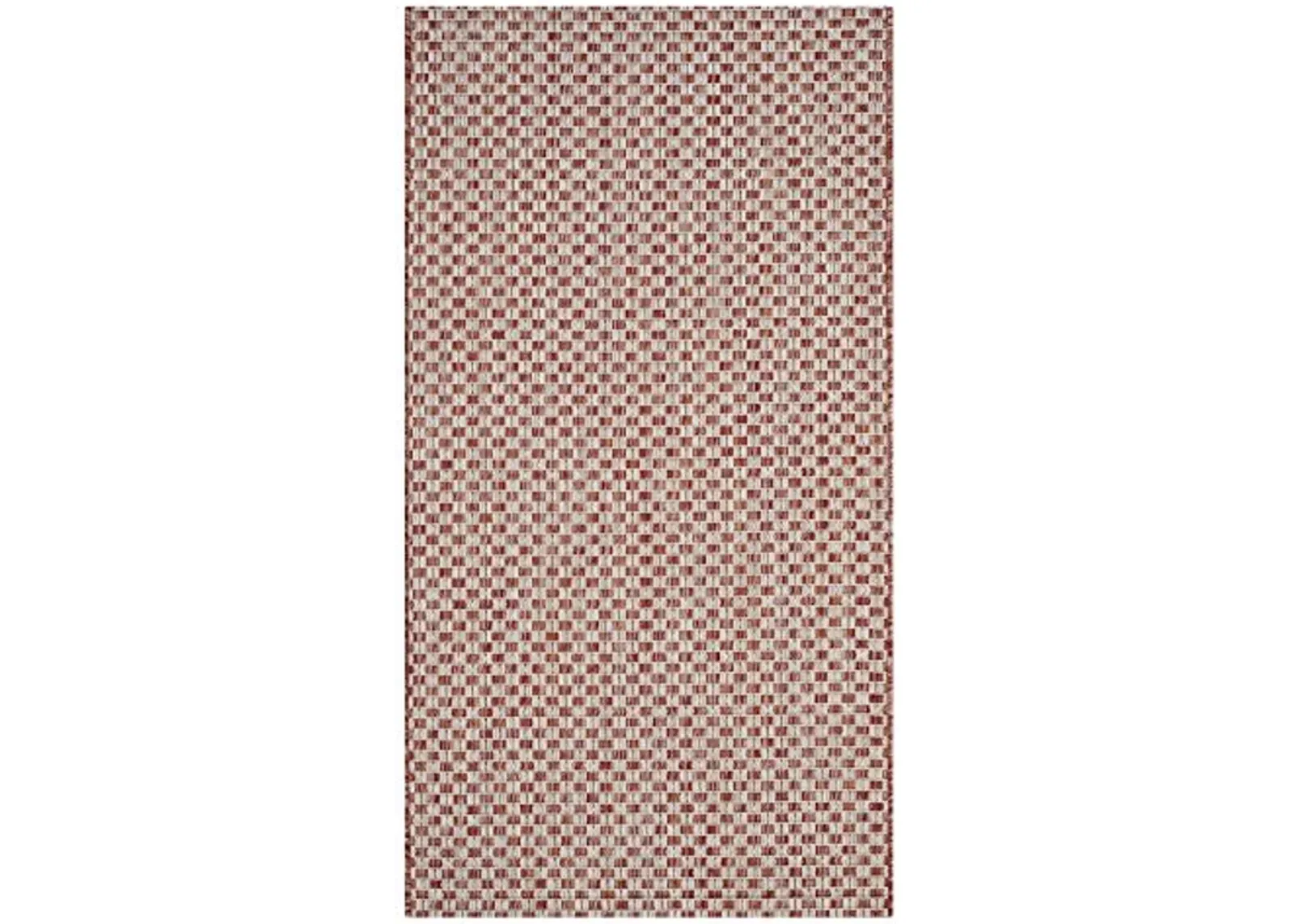 SAFAVIEH Courtyard Collection 2'3" x 8' Rust / Light Grey CY8653 Indoor-Outdoor Waterproof Easy-Cleaning Patio Backyard Mudroom Runner-Rug