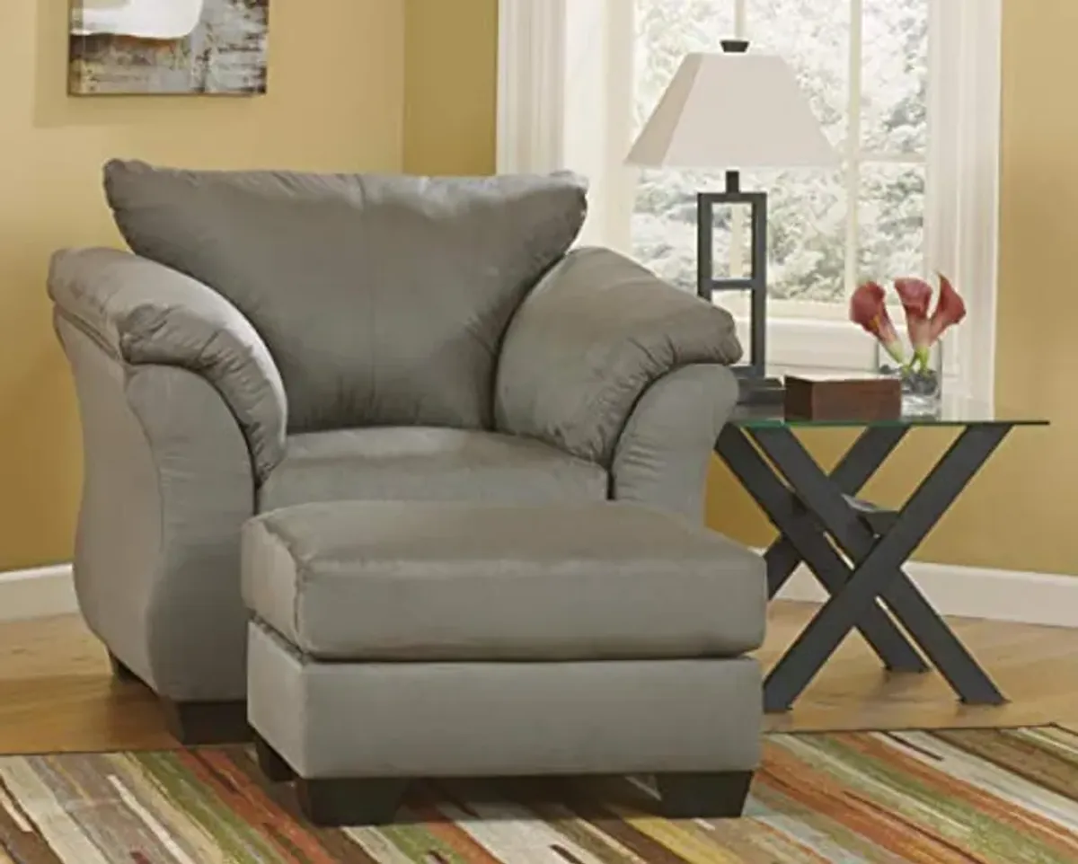 Signature Design by Ashley Darcy Casual Plush Chair, Grayish Brown