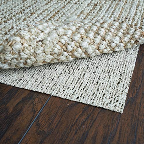 RUGPADUSA - Nature's Grip - 3'x5' Oval - 1/16" Thick - Rubber and Jute - Eco-Friendly Non-Slip Rug Pad - Safe for Your Floors and Your Family, Many Custom Sizes