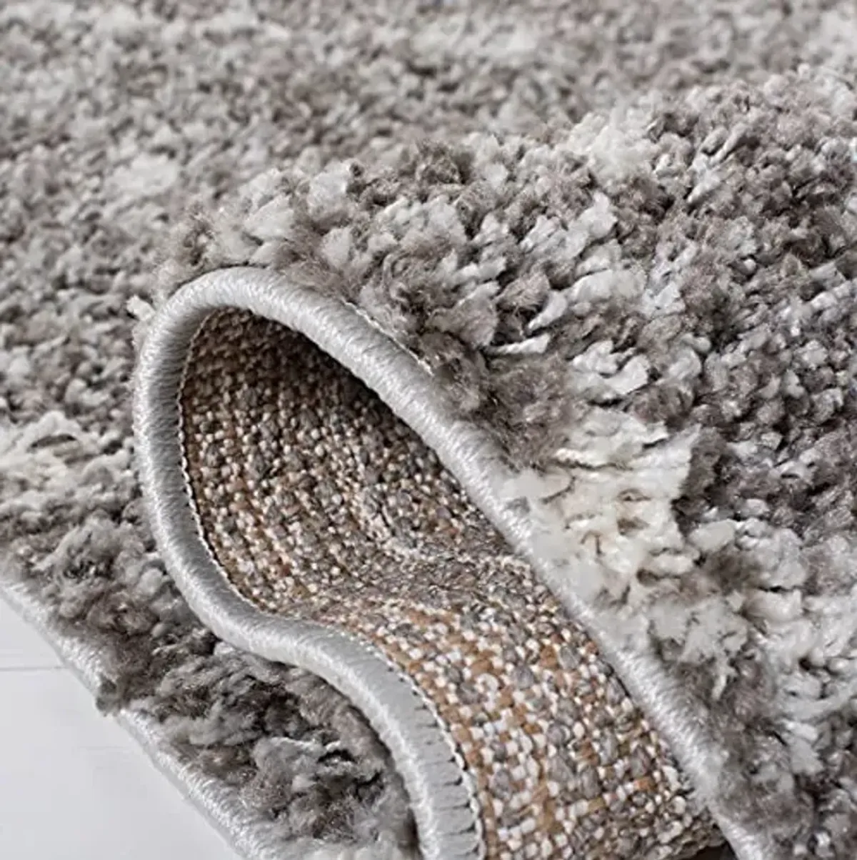 SAFAVIEH Arizona Shag Collection Runner Rug - 2'3" x 8', Brown & Ivory, Moroccan Design, Non-Shedding & Easy to Clean, Ideal for Ideal for Living Room, Hallway, Foyer, Bedroom (ASG743B)