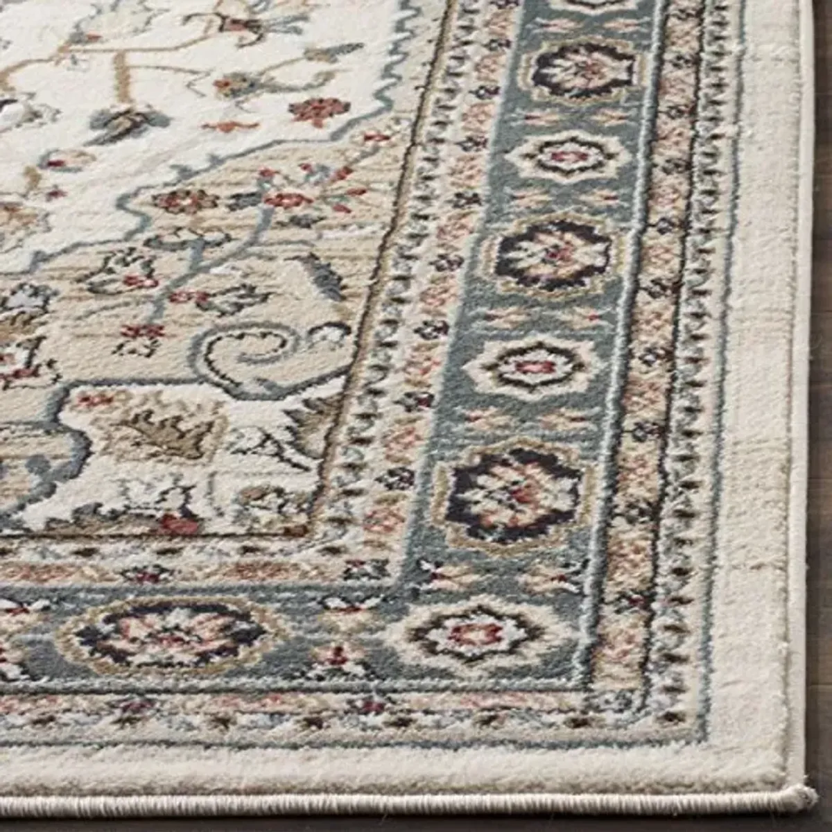 SAFAVIEH Lyndhurst Collection Area Rug - 9' x 12', Cream & Beige, Traditional Oriental Design, Non-Shedding & Easy Care, Ideal for High Traffic Areas in Living Room, Bedroom (LNH338B)