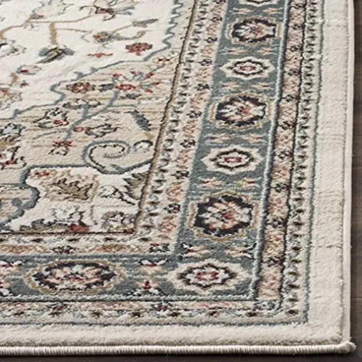 SAFAVIEH Lyndhurst Collection Runner Rug - 2'3" x 12', Cream & Beige, Traditional Oriental Design, Non-Shedding & Easy Care, Ideal for High Traffic Areas in Living Room, Bedroom (LNH338B)