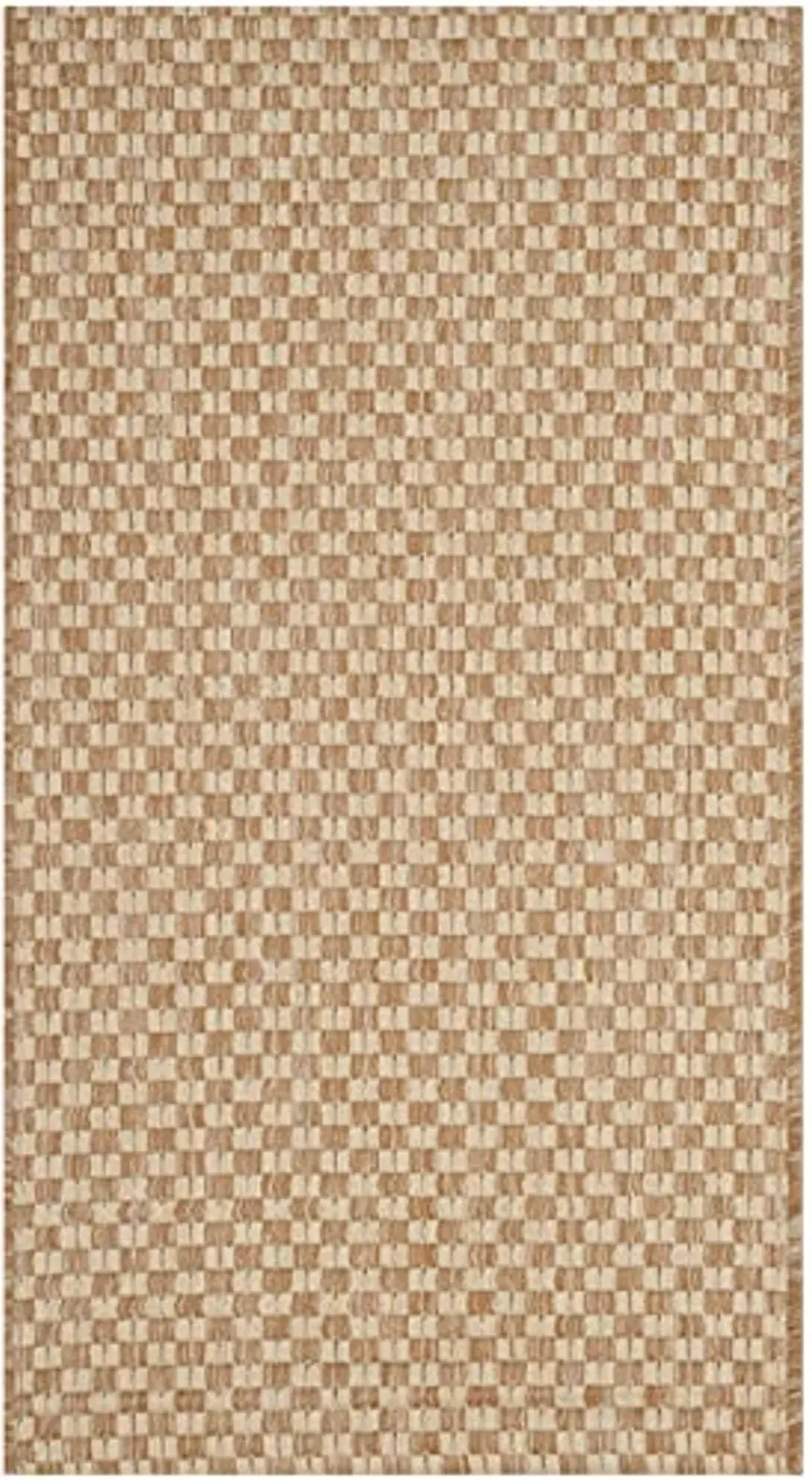 SAFAVIEH Courtyard Collection 2' x 3'7" Natural / Cream CY8653 Indoor/ Outside Waterproof Easy cleansingPatio Backyard Mudroom Accent Mat