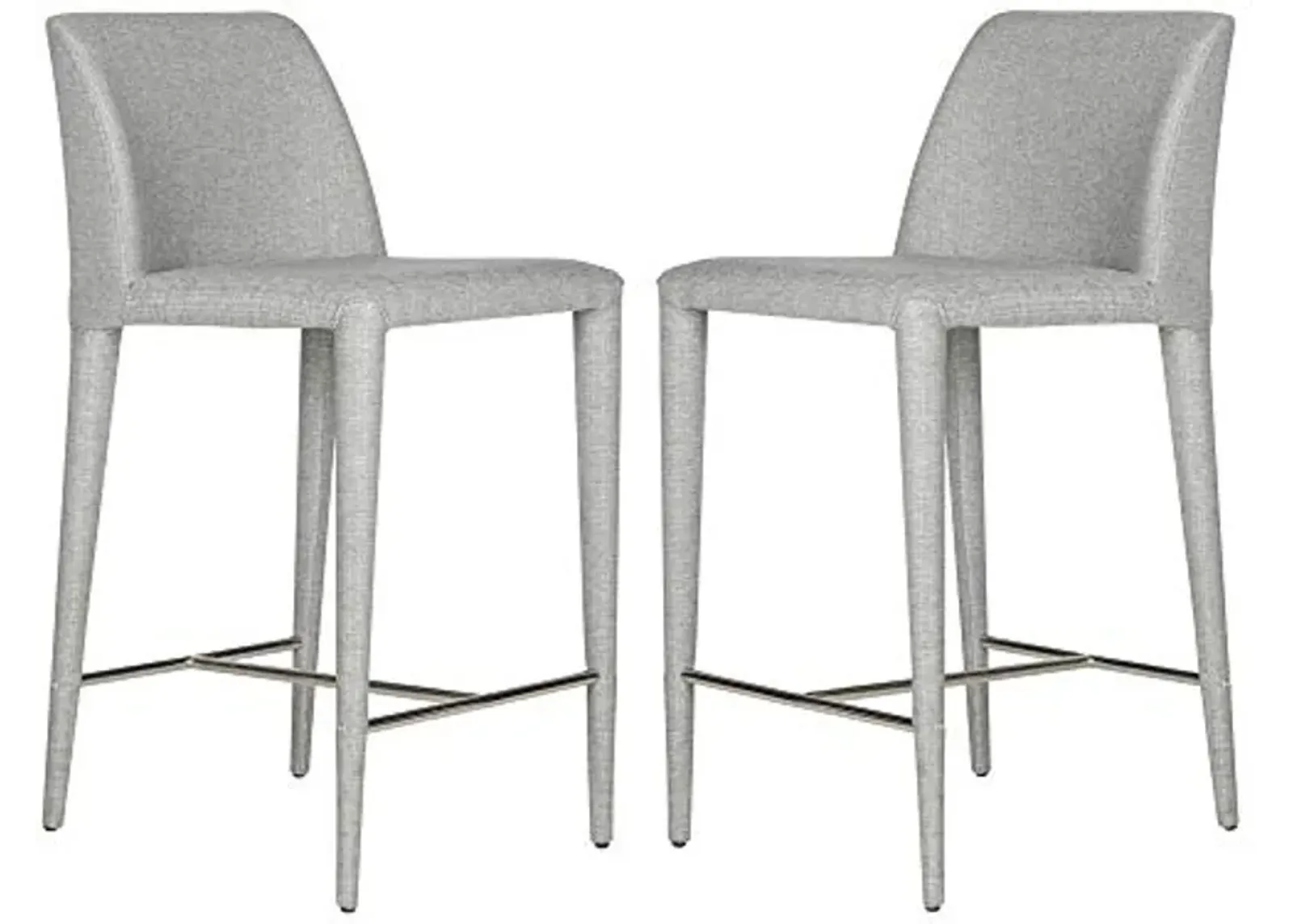 Safavieh Home Collection Garretson Grey Linen 36.4-inch Counter Stool (Set of 2)