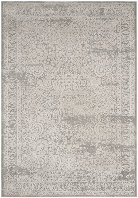 SAFAVIEH Princeton Collection 8' x 10' Grey/Beige PRN711G Vintage Distressed Area Rug