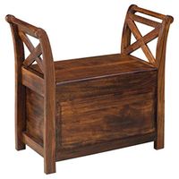 Signature Design by Ashley Abbonto Traditional Accent Bench with Storage Under Seat, Brown