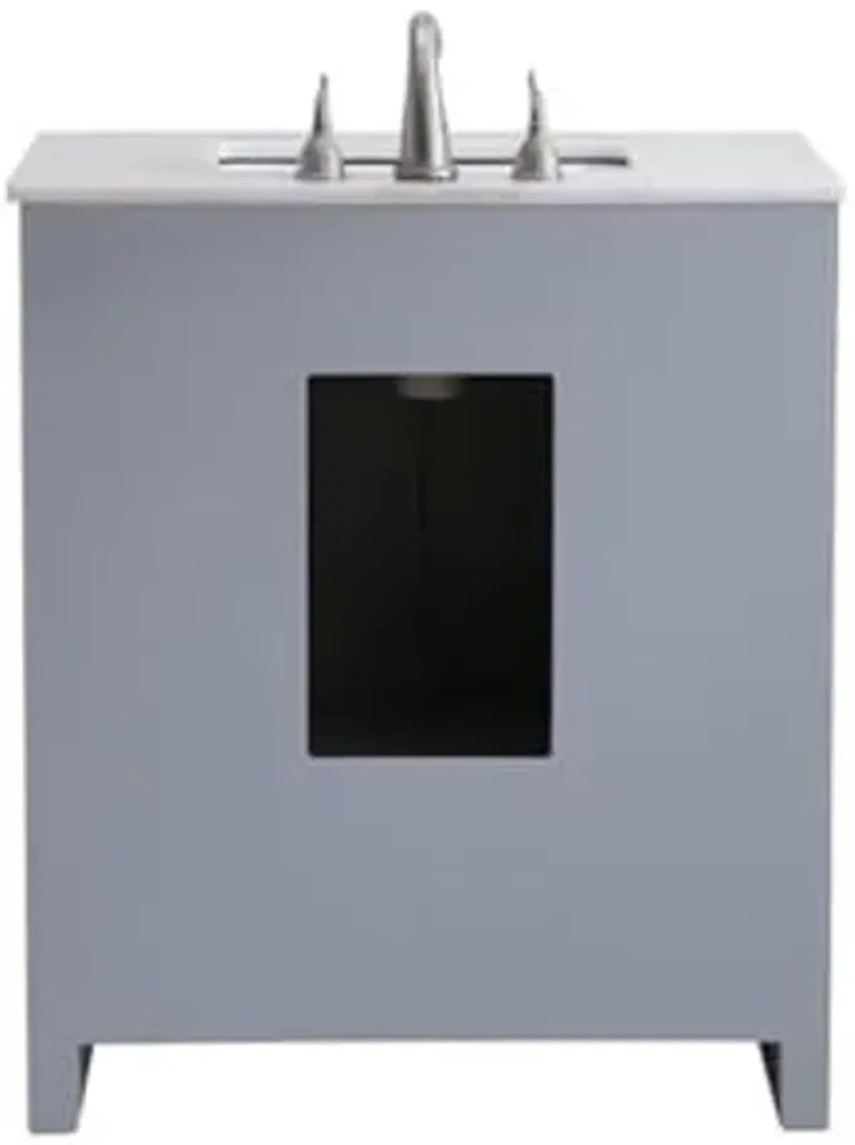 Elegant Decor VF-1028 Single Bathroom Vanity Set, 30", Grey/VF-1028