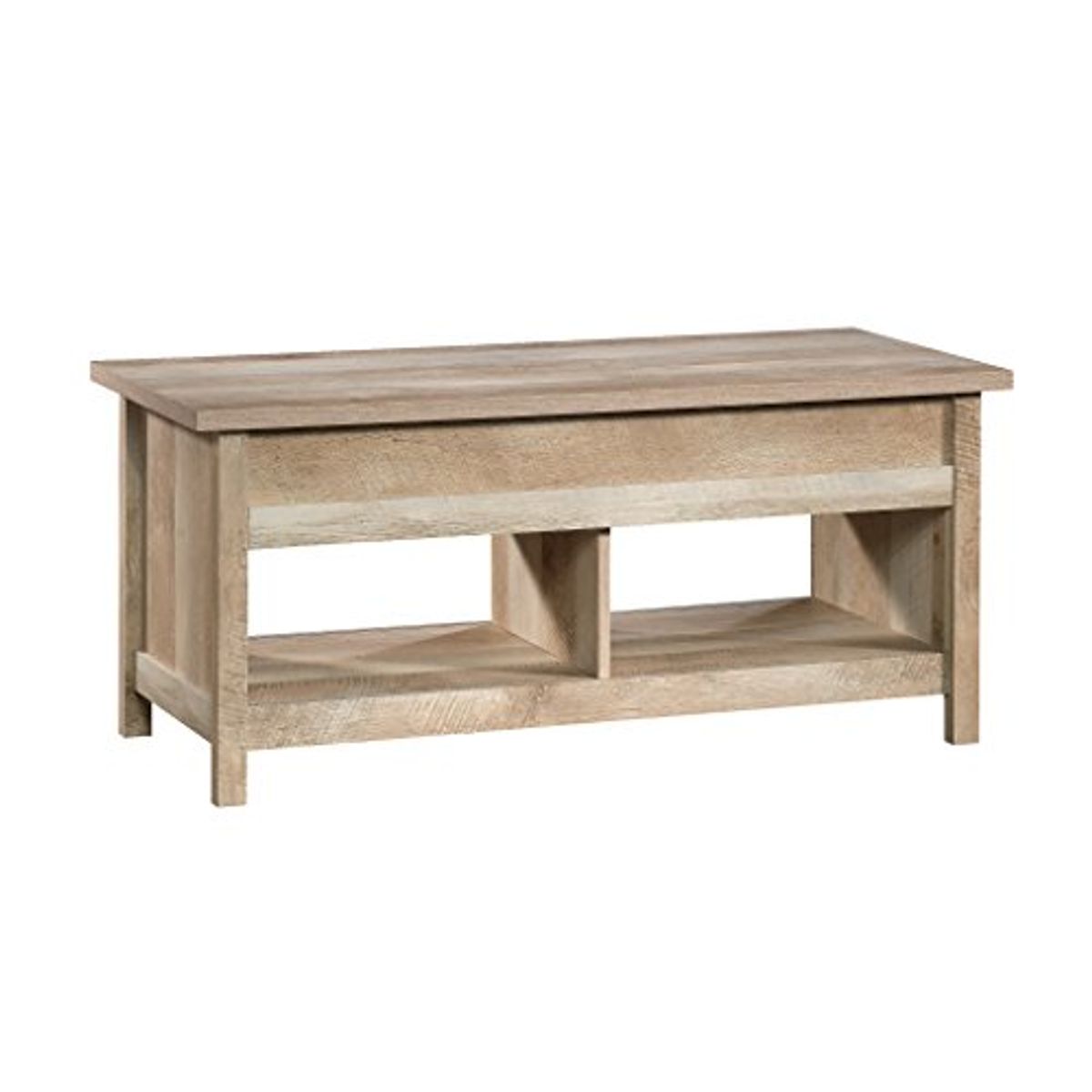 Sauder Cannery Bridge Lift Top Storage Coffe Table for Living Room, L: 43.15" x W: 19.45" x H: 19.02", Lintel Oak