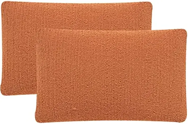 Safavieh Home Collection Soleil Tropical Orange Solid 12 x 20-inch Decorative Accent Pillow