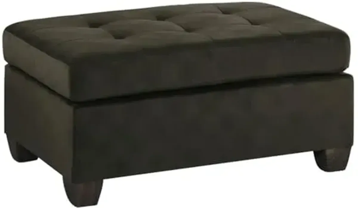 Homelegance Emilio Fabric Accent Ottoman - Chocolate