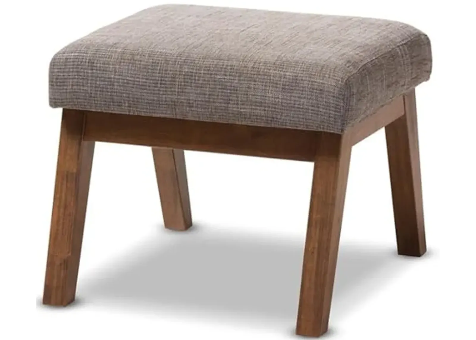 Baxton Studio Aberdeen Mid-Century Modern Upholstered Ottoman