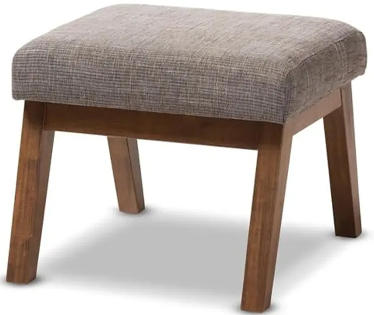 Baxton Studio Aberdeen Mid-Century Modern Upholstered Ottoman