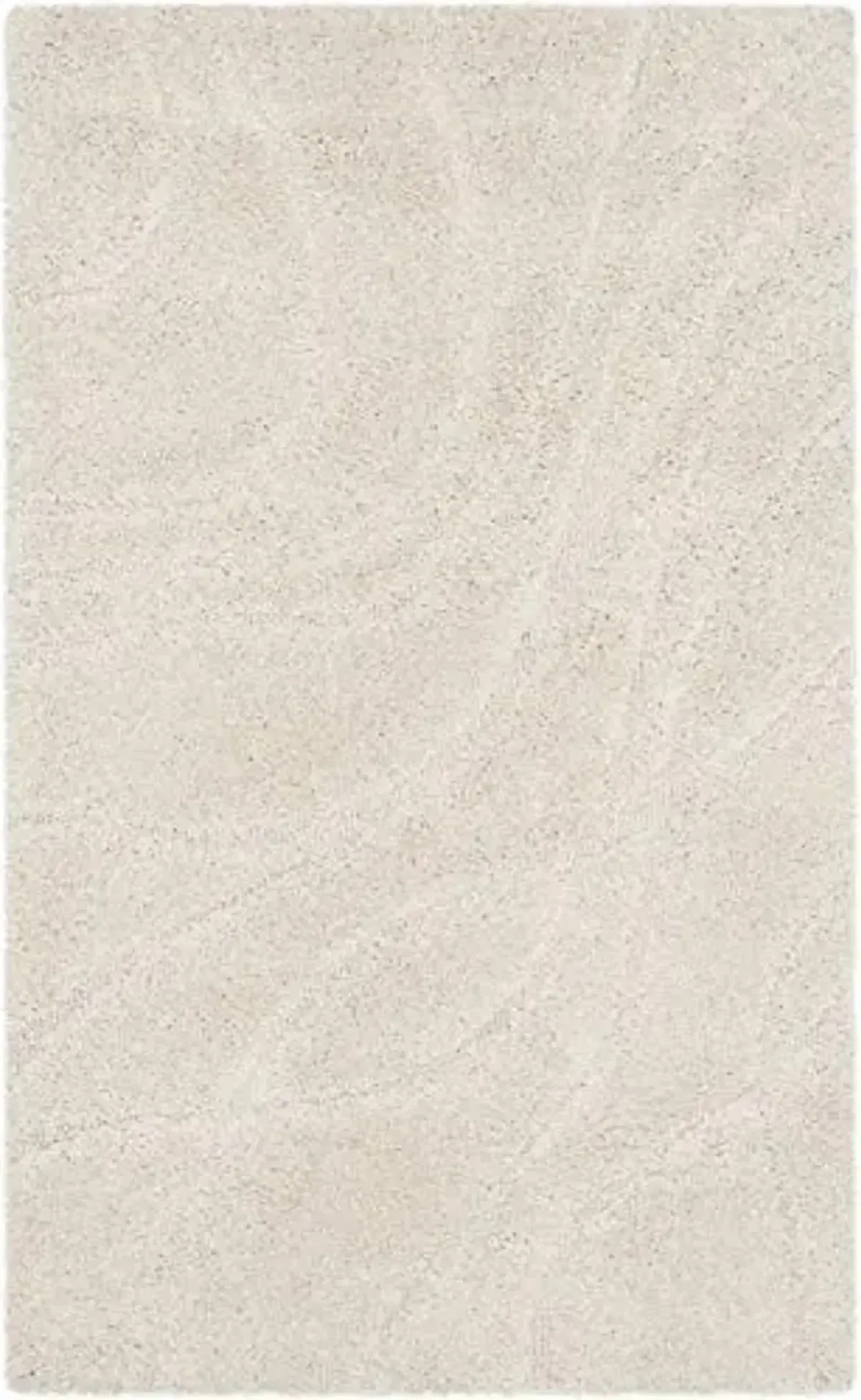 SAFAVIEH Florida Shag Collection Accent Rug - 3'3" x 5'3", Creme & Creme, Non-Shedding & Easy Care, 1.2-inch Thick Ideal for High Traffic Areas in Entryway, Living Room, Bedroom (SG471-1111)