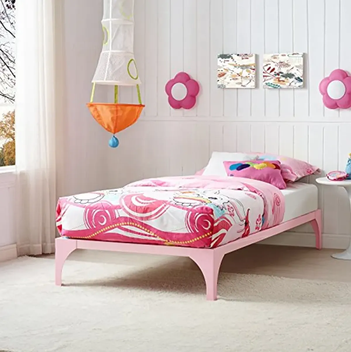 Modway Ollie Twin Bed Frame in Pink