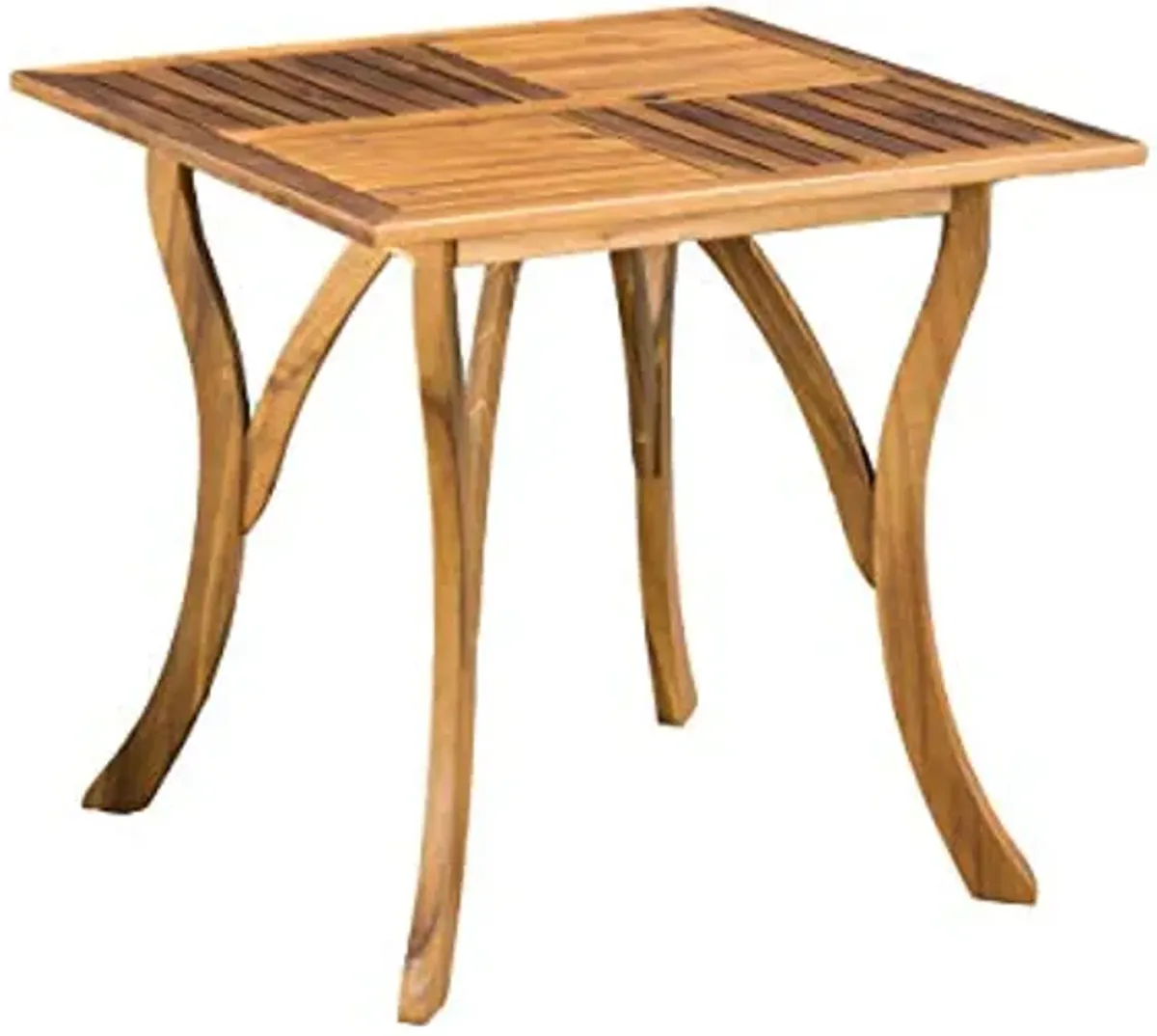 Christopher Knight Home Hermosa Acacia Wood Square Table, Teak Finish