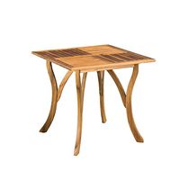 Christopher Knight Home Hermosa Acacia Wood Square Table, Teak Finish