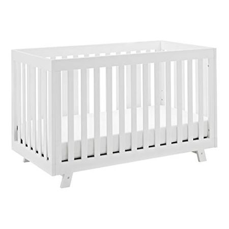 Storkcraft Beckett 3-in-1 Convertible Crib (White) – Converts from Baby Crib to Toddler Bed and Daybed, Fits Standard Full-Size Crib Mattress, Adjustable Mattress Support Base