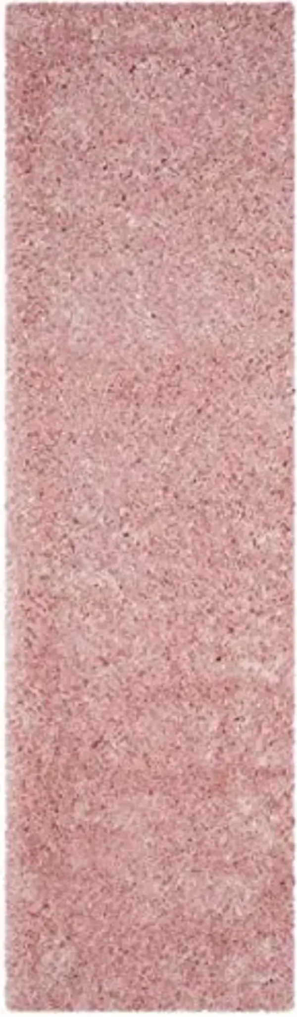 SAFAVIEH Polar Shag Collection Runner Rug - 2'3" x 8', Light Pink, Solid Glam Design, Non-Shedding & Easy Care, 3-inch Thick Ideal for High Traffic Areas in Living Room, Bedroom (PSG800P)