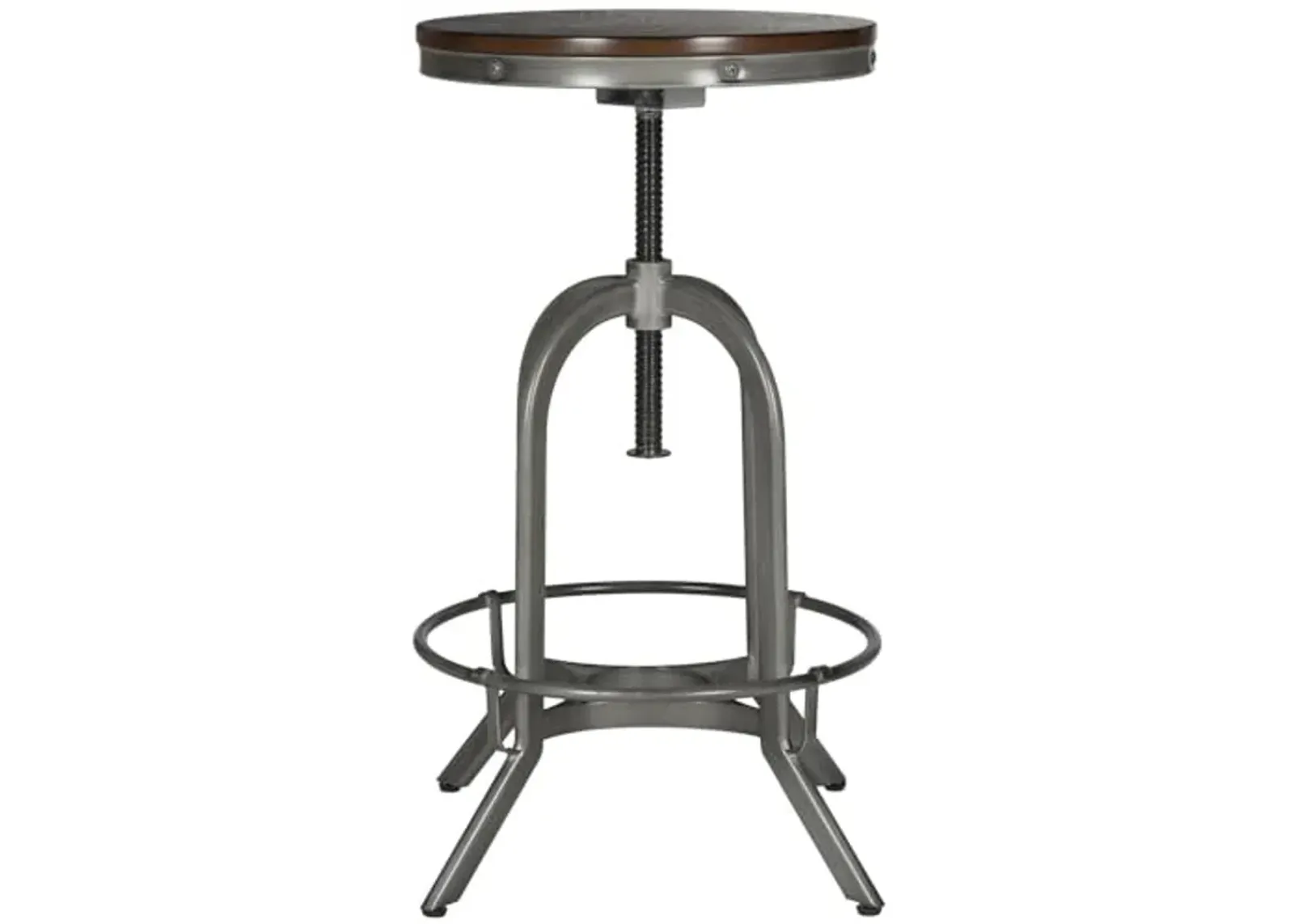 Safavieh Home Collection Wildomar Burnt Oak Swivel Stool