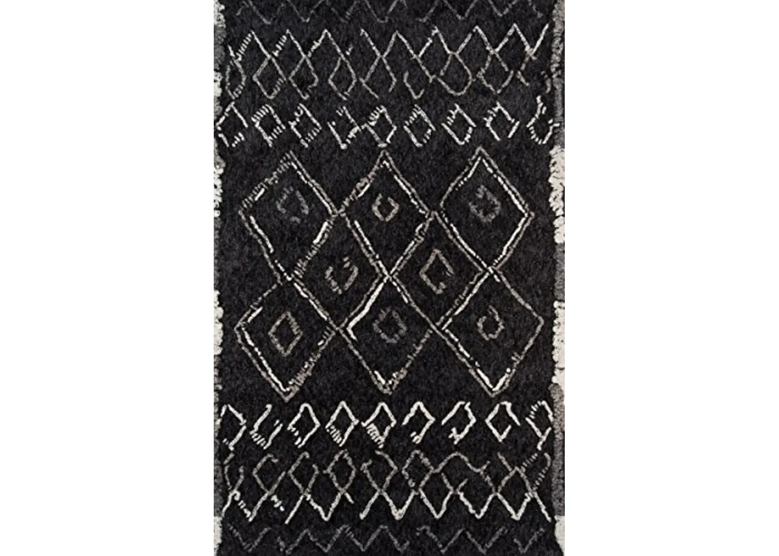 Momeni Rugs Margaux Table Tufted Contemporary Geometric Area Rug, 3'6" x 5'6", Black