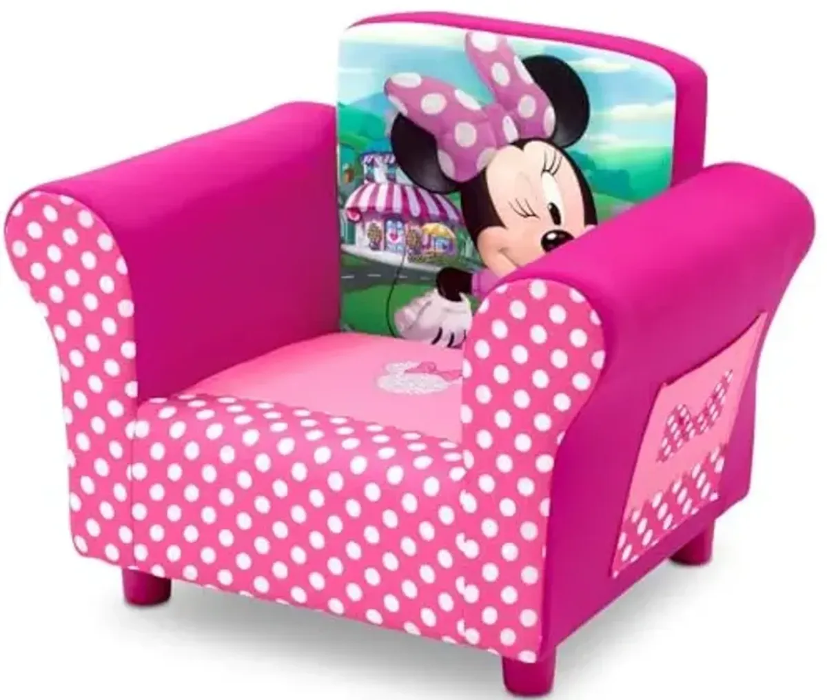 Delta Children Upholstered Chair, Disney Minnie Mouse