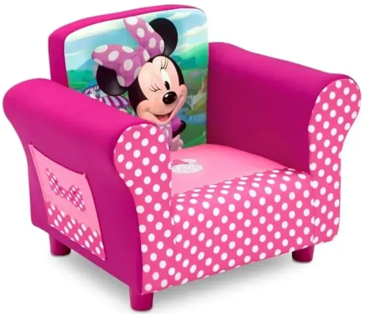Delta Children Upholstered Chair, Disney Minnie Mouse