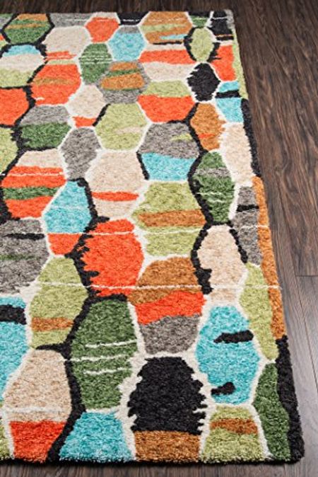 Novogratz Bungalow Collection Tiles Area Rug, 5'0" x 7'6", Multicolor