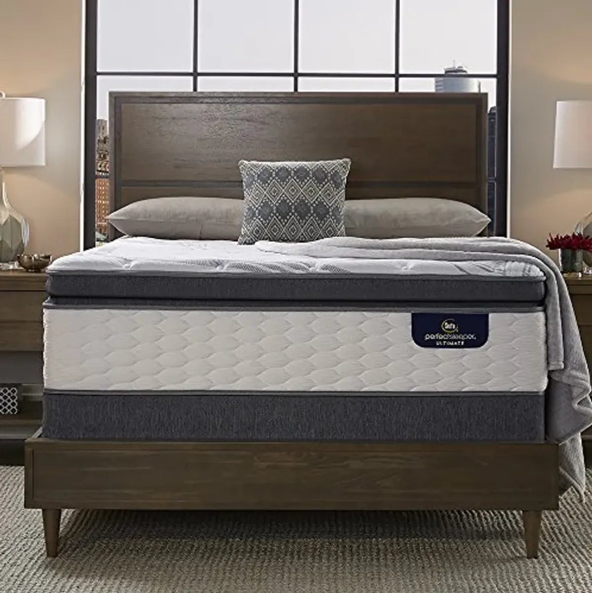 Serta Perfect Sleeper Elite Plush Super Pillow Top 700 Innerspring Mattress, Full