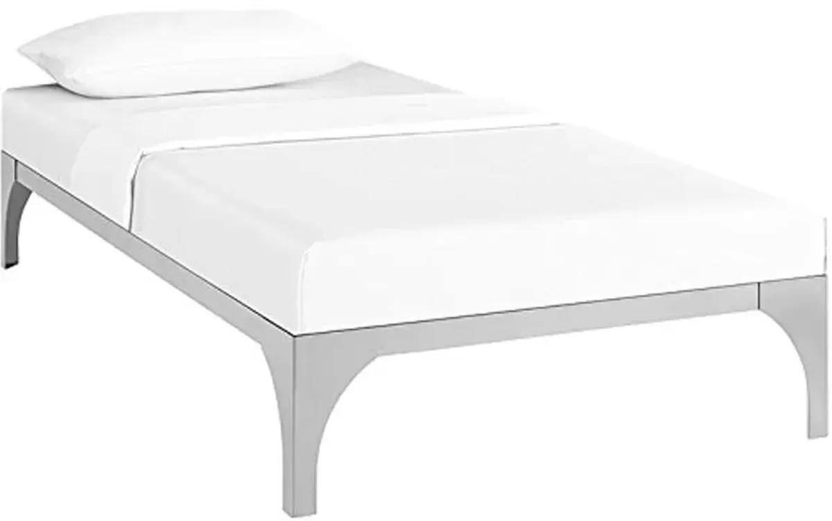 Modway Ollie Twin Bed Frame in Silver