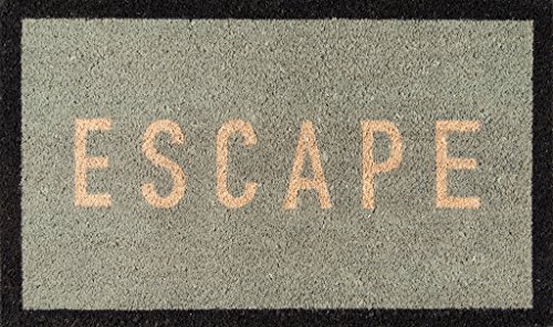 Novogratz Aloha Collection Escape Doormat, Blue, 1'6" x 2'6", Blue