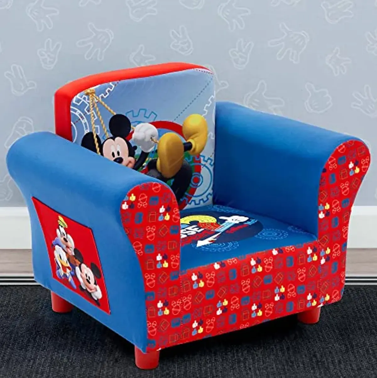 Delta Children Upholstered Chair, Disney Mickey Mouse