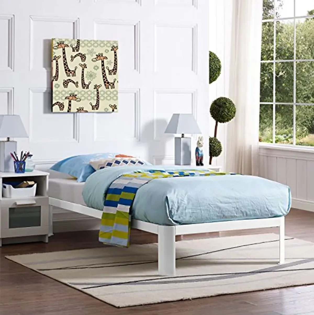 Modway Corinne Twin Bed Frame in White