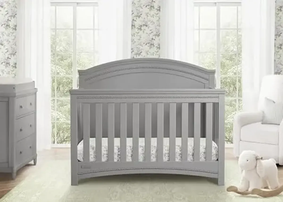 Delta Children Simmons Kids SlumberTime Emma Convertible Crib N More, Grey