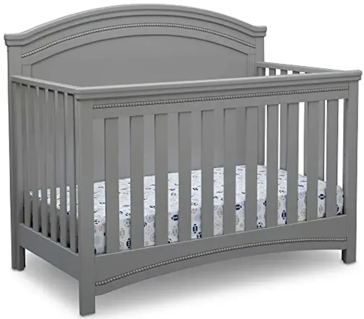 Delta Children Simmons Kids SlumberTime Emma Convertible Crib N More, Grey