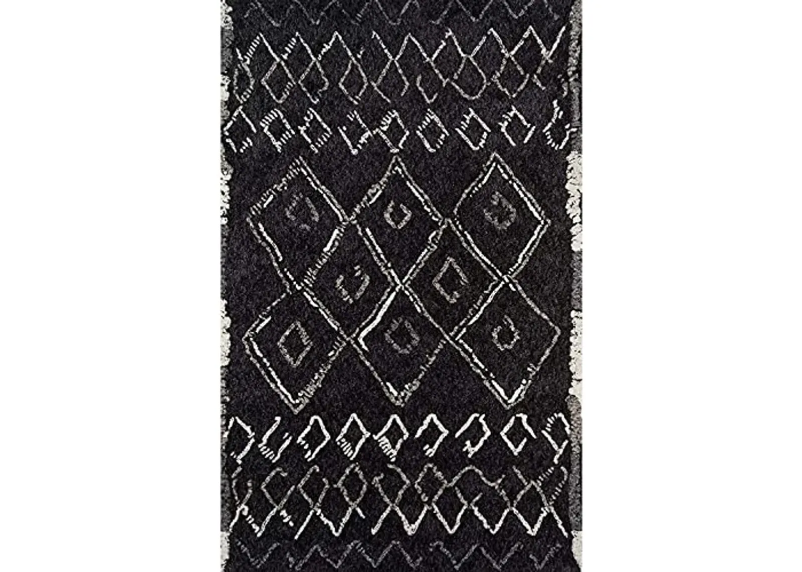 Momeni Rugs Margaux Table Tufted Contemporary Geometric Area Rug, 9'0" x 12'0", Black