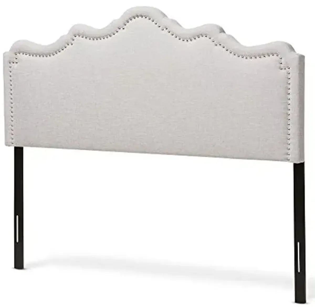 Baxton Studio Nadeen Modern and Contemporary Greyish Beige Fabric Full Size Headboard