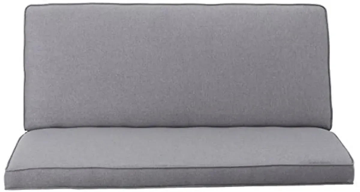 Christopher Knight Home GDFStudio Christopher Knight Home Dejon Modern Fabric Loveseat, Light Gray, Matte Black