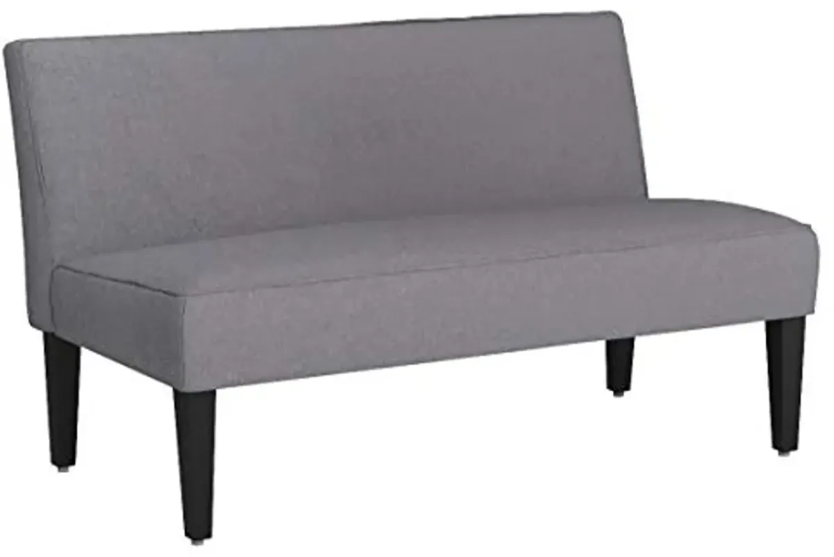 Christopher Knight Home GDFStudio Christopher Knight Home Dejon Modern Fabric Loveseat, Light Gray, Matte Black