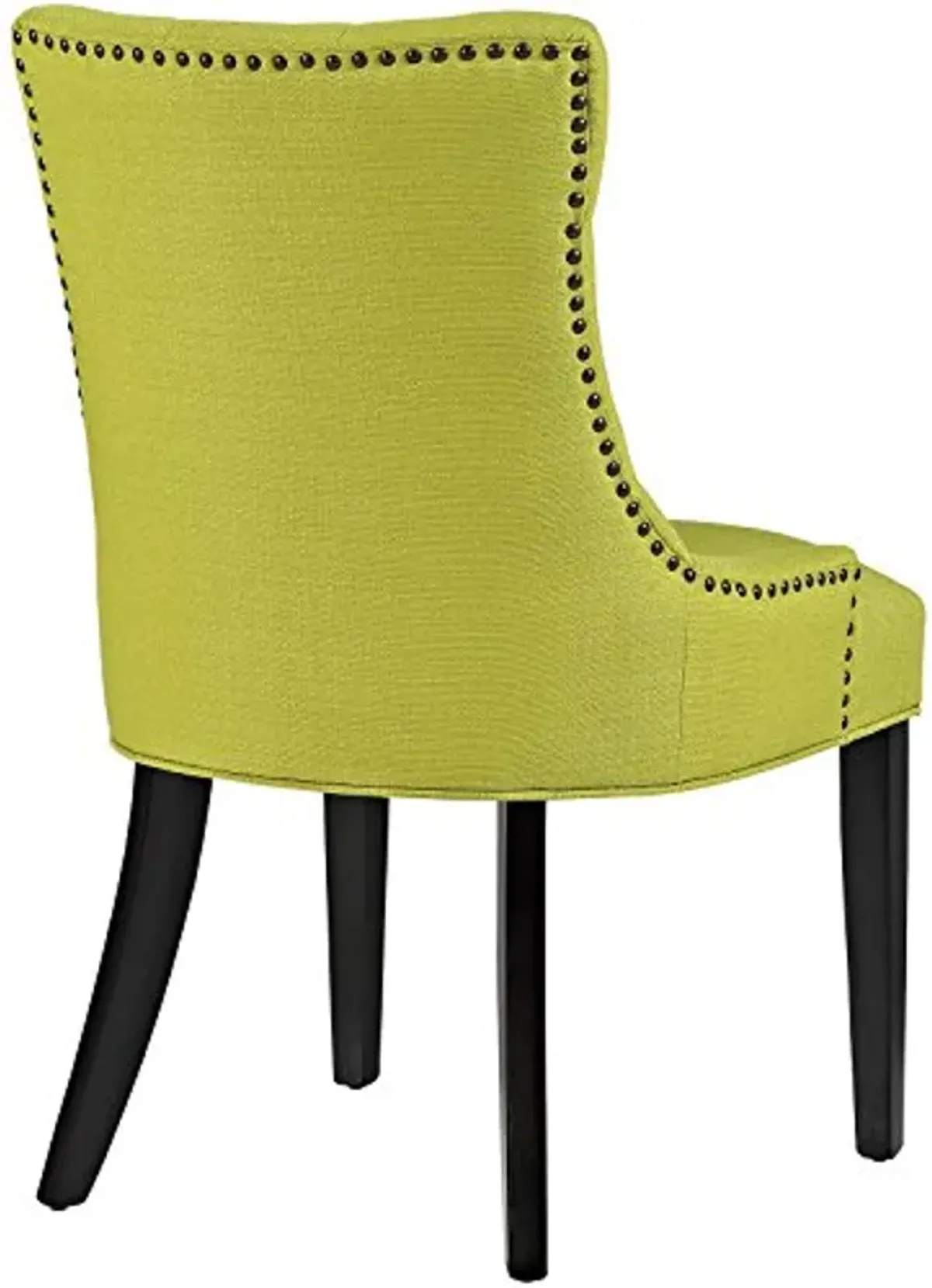 Modway EEI-2223-WHE Regent Modern Elegant Button-Tufted Upholstered Fabric With Nailhead Trim, Dining Side Chair, Wheatgrass